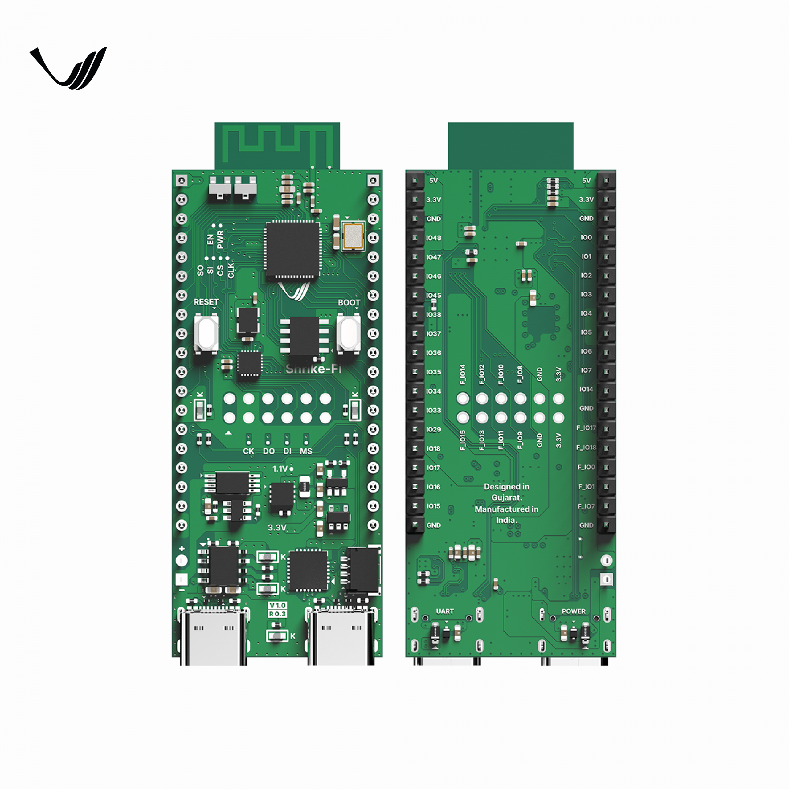 ShrikeFi (ESP32S3 + 1KLUT FPGA)